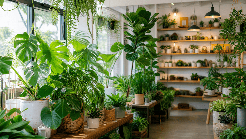 Innenraum des Pflanzenshops ChemColt